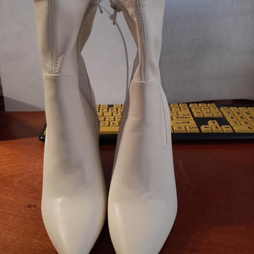 New ! Open Edit Jimmie Pointed Toe Wedge Bootie W… - image 2